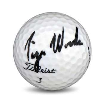 Golf Ball Signed by Tiger Woods